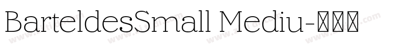 BarteldesSmall Mediu字体转换